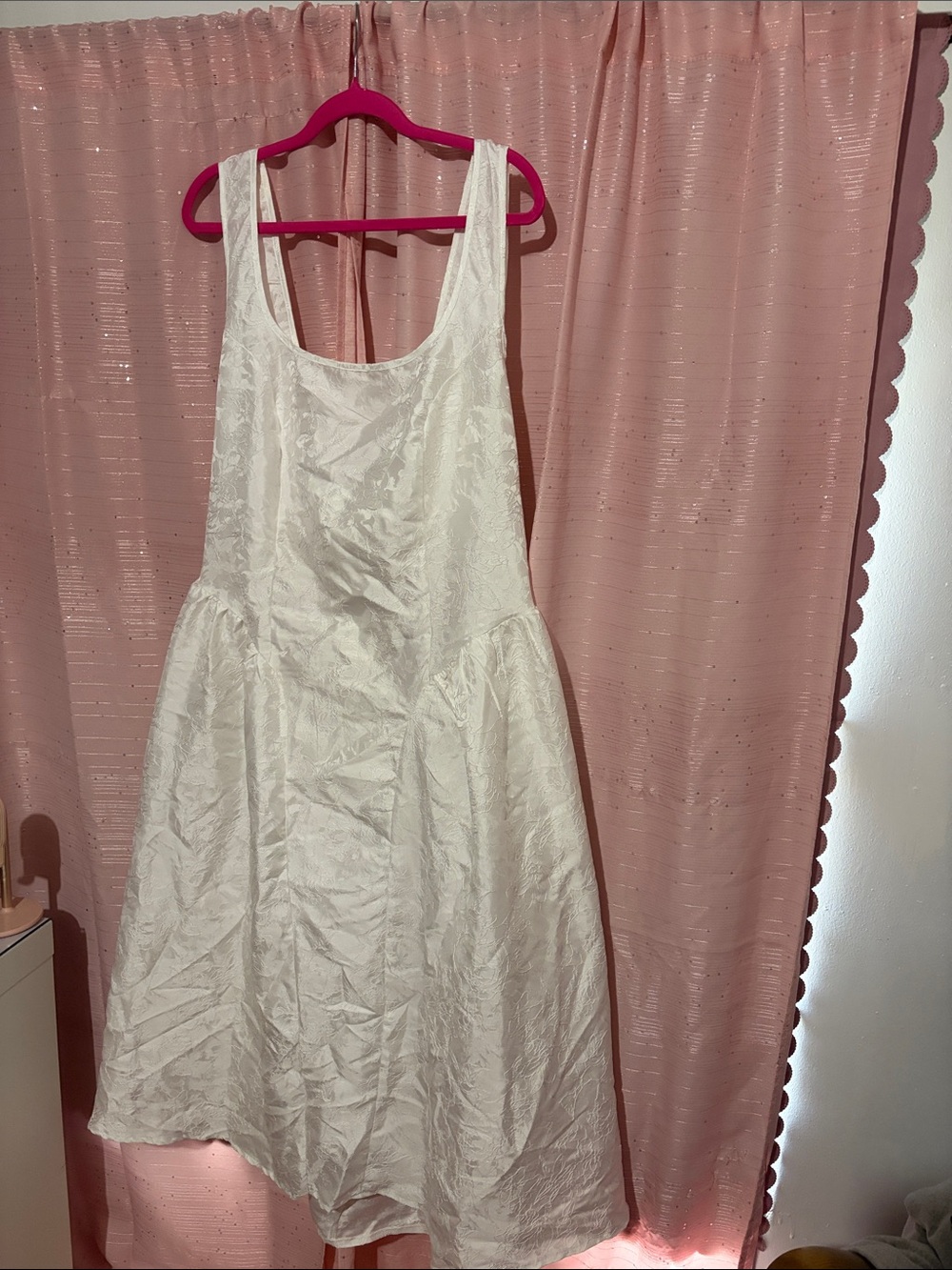 SHEIN White Sleeveless Midi A-Line Dress